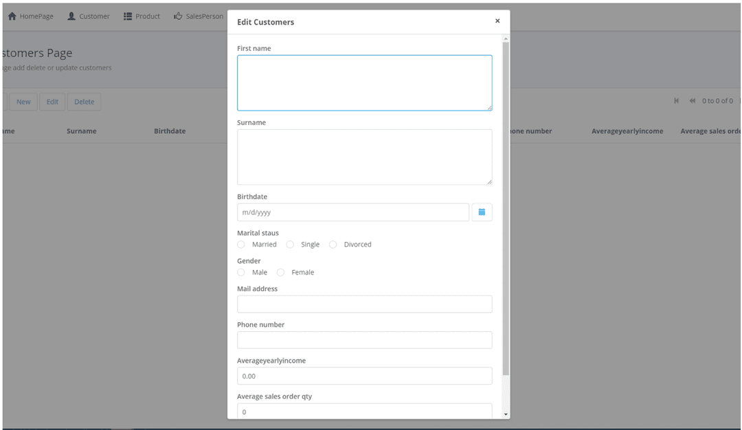 low-code edit page