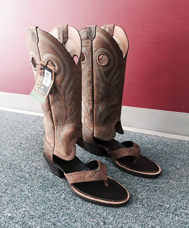 Western shop boot sandals