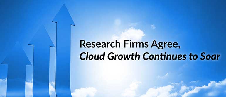 Research Firms Agree, Cloud Growth Continues to Soar