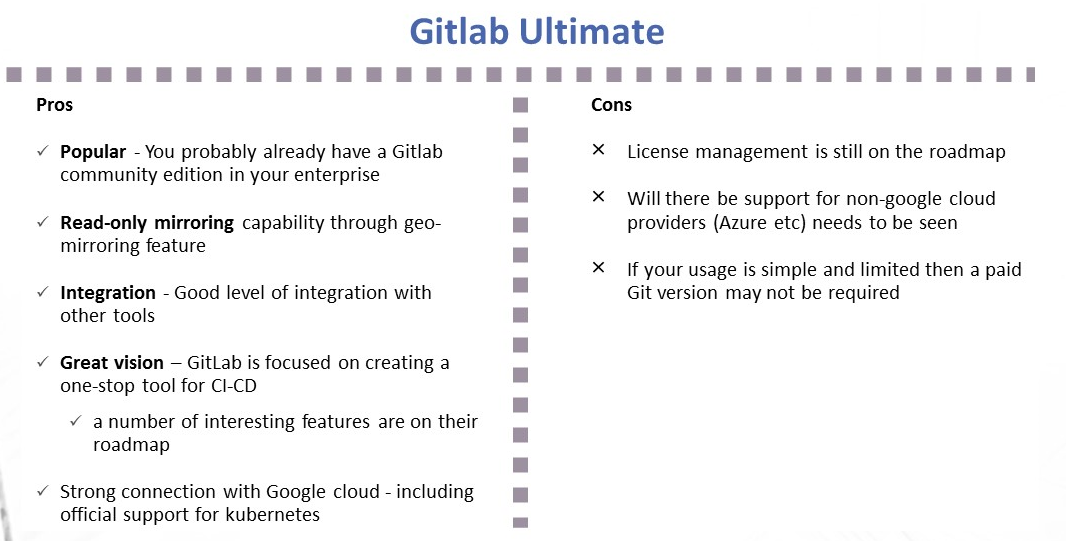 Gitlab Ultimate and features