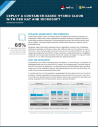 Deploy a Container-Based Hybrid Cloud with RedHat and Microsoft
