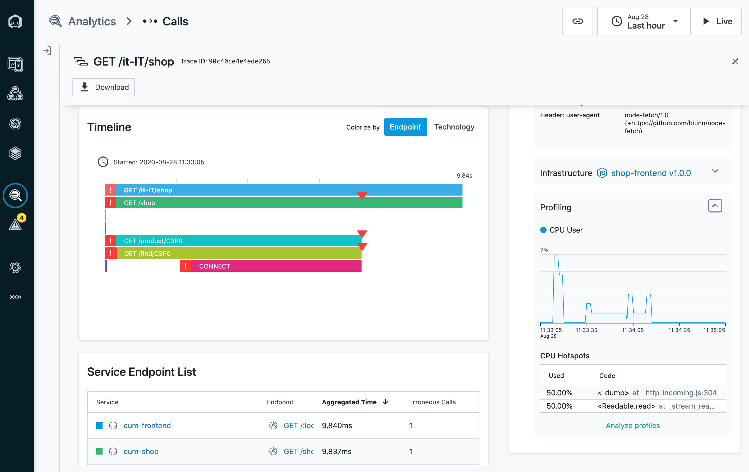 Instana Applies Continuous Profiling to Distributed Traces