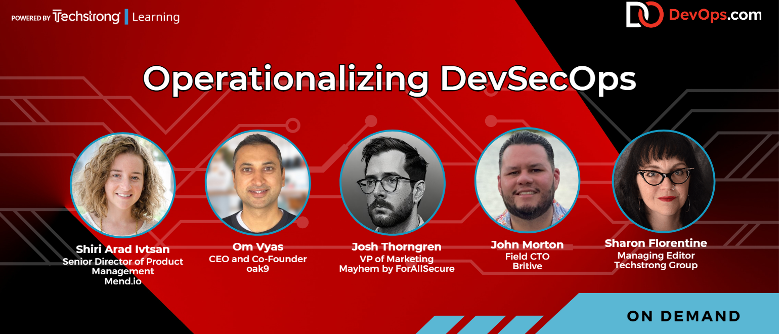 Operationalizing DevSecOps