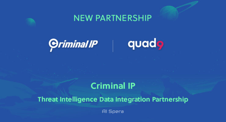 Criminal IP and Quad9 Collaborate to Exchange Domain and IP Threat Intelligence