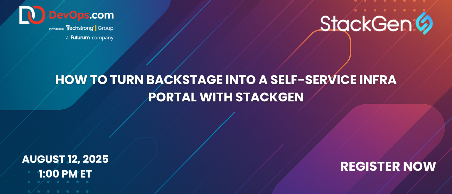 How to Turn Backstage into a Self-Service Infra Portal with StackGen