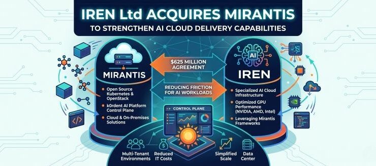 IREN to Acquire Mirantis to Reduce IT Infrastructure Management Friction