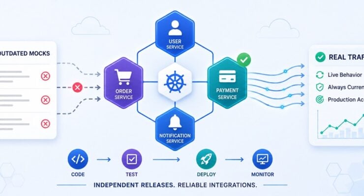 How Independent Service Deployments Expose the Limits of Conventional Regression Testing Tools