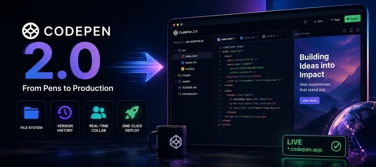 CodePen 2.0 Turns a Design Playground Into a Real Deployment Tool